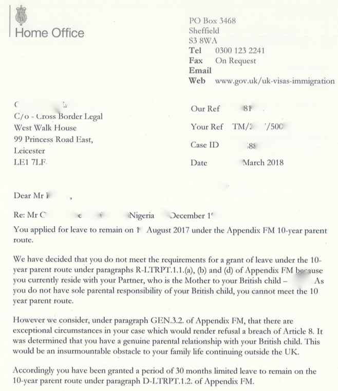 Immigration Letter Of Recommendation For Family from crossborderlegal.co.uk